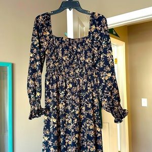 Long floral dress light material